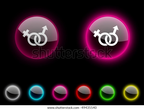 Sex Realistic Icons Empty Buttons Included Stock Vector Royalty Free 49435540 Shutterstock 