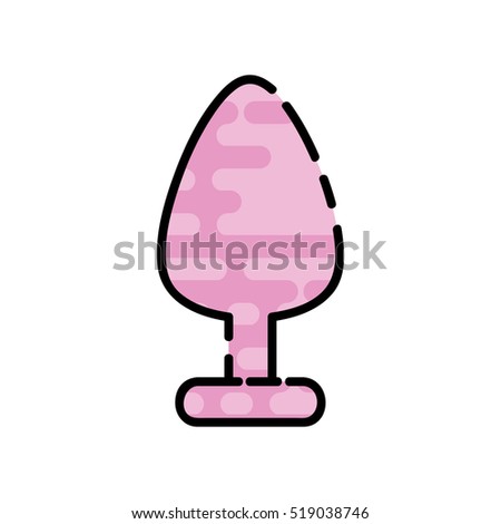 Sex shop flat icon