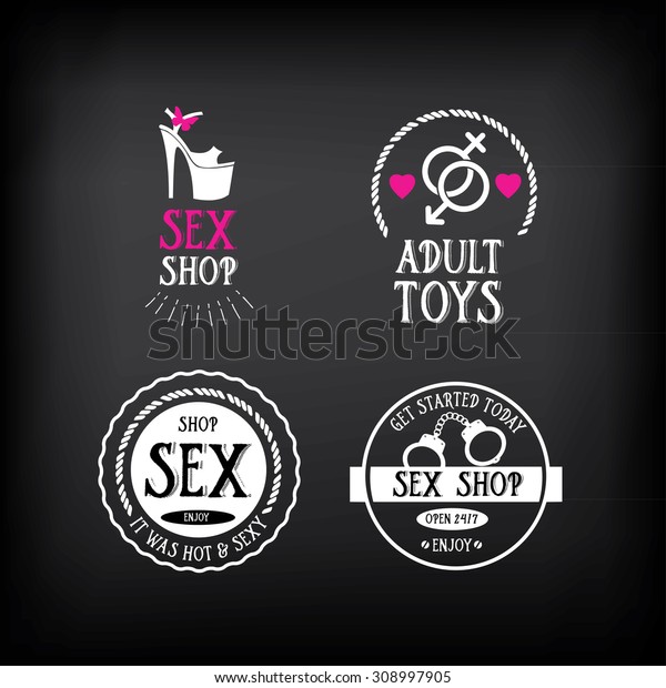 Sex Shop Logo Badge Design Stock Vector Royalty Free 308997905 Shutterstock 4824
