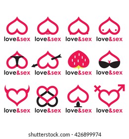 Sex Shop Logo Hearts Collection