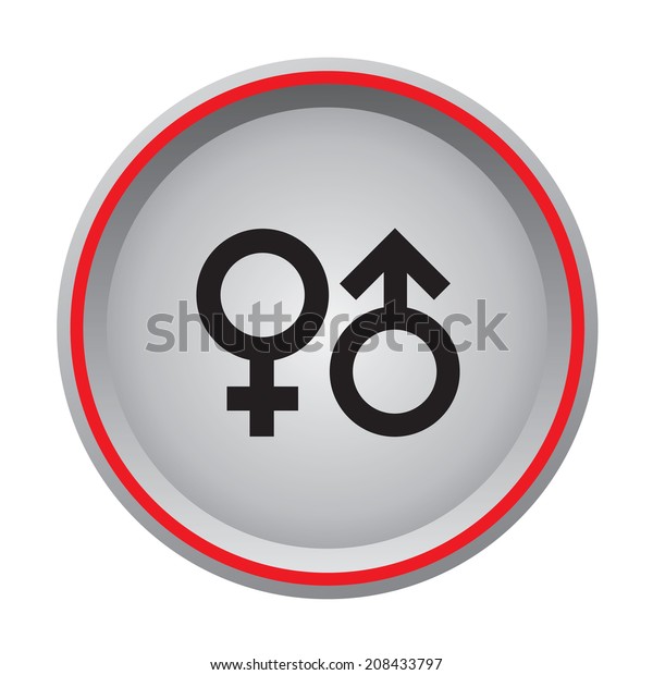 Sex Symbol Icon Circular Button Stock Vector Royalty Free 208433797 Shutterstock 0400