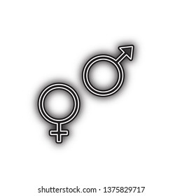 Sex Symbol Sign Vector Double Contour Shutterstock