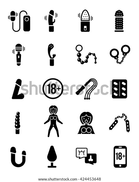 Sex Toy Vector Icon Set Stock Vector Royalty Free 424453648