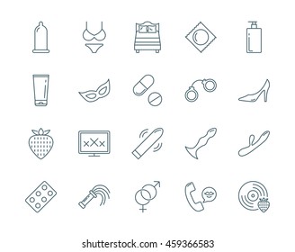Sex vector icons set