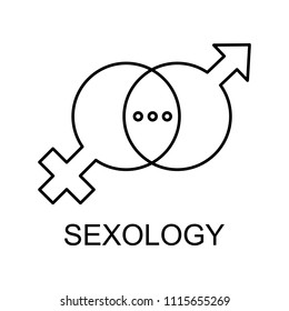 sexology line icon. Element of medicine icon with name for mobile concept and web apps. Thin line sexology icon can be used for web and mobile on white background
