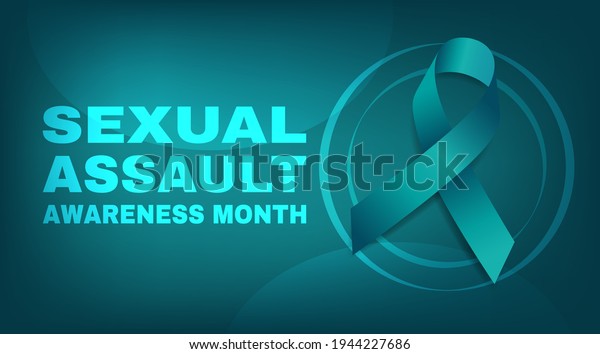 Sexsual Assault Awareness Month Concept Banner Stock Vector (Royalty ...