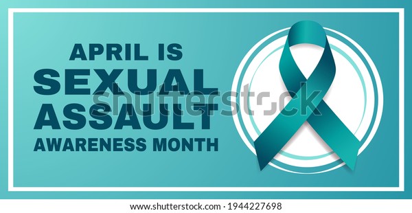 Sexsual Assault Awareness Month Concept Banner Stock Vector (Royalty ...