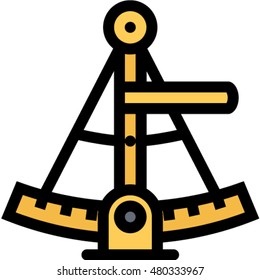 Sextant Outline Icon