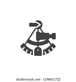 Sextant Vector Icon. Filled Flat Sign For Mobile Concept And Web Design. Navigation Simple Solid Icon. Symbol, Logo Illustration. Pixel Perfect Vector Graphics