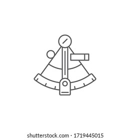 Sextant vector icon symbol isolated on white background