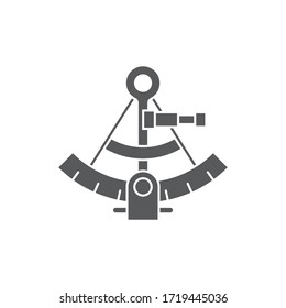 Sextant vector icon symbol isolated on white background