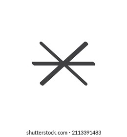 Sextile astrology sign line icon. linear style sign for mobile concept and web design. outline vector icon. Symbol, logo illustration. Vector graphics