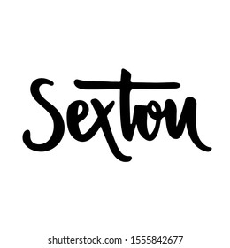 Sextou. It's Friday. Fri-yay. Brazilian Expression in Hand Lettering.  Vector