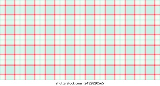 Sexual background textile check, heritage fabric plaid seamless. Ornament pattern texture tartan vector in light and red color.