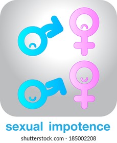 Sexual concept icon  impotence vector