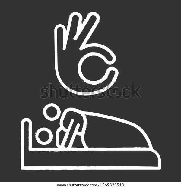 Sexual Consent Chalk Icon Intimate Relationship Stock Vector Royalty Free 1569323518 0988