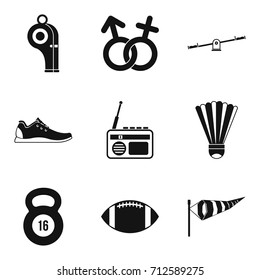 Sexual differences icons set. Simple set of 9 sexual differences vector icons for web isolated on white background