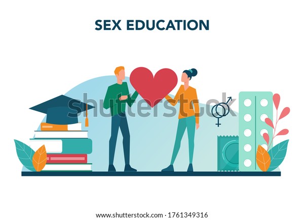 Sexual Education Concept Sexual Health Lesson Stock Vector Royalty