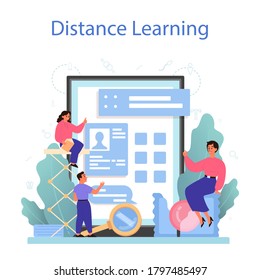 Sexual Education Online Service Or Platform. Sexual Health Lesson For Young People. Distance Learning. Isolated Vector Illustration