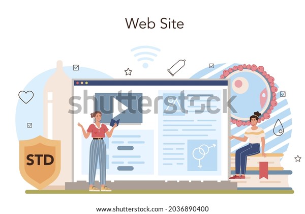 Sexual Education Online Service Platform Sexual Stock Vector Royalty Free 2036890400 1855