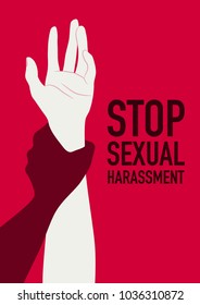 Sexual Harassment Rape Illustration Vector