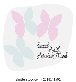 Sexual Health Awareness Month, Medical Poster Concept Vector Illustration