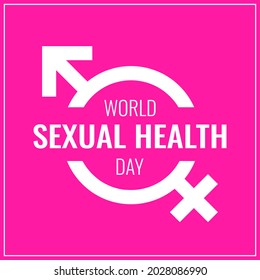 Sexual Health Day Logo Vector Illustration On The Theme Of Sexual Health Awareness Month Observed Each Year During September.