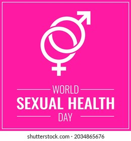 Sexual Health Day Logo Vector Illustration On The Theme Of Sexual Health Awareness Month Observed Each Year During September.