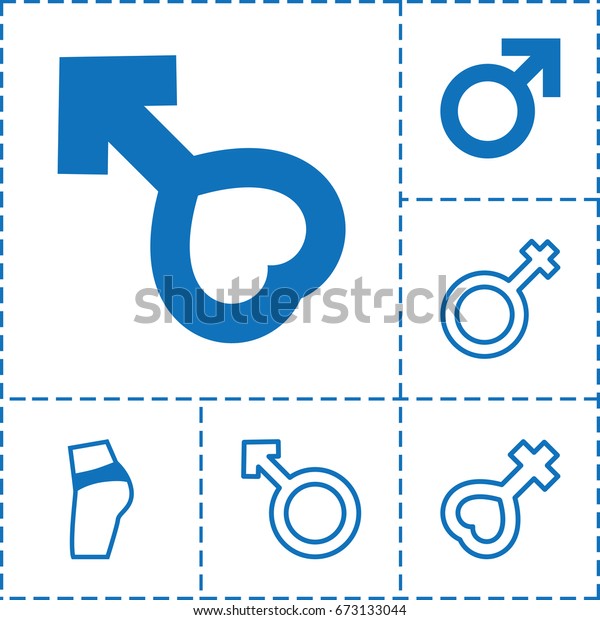 Sexual Icon Set 6 Sexual Filled Stock Vector Royalty Free 673133044