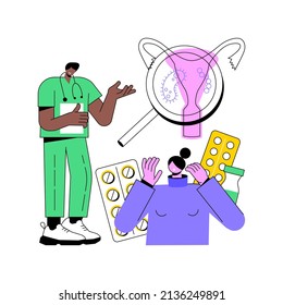 Enfermedades de transmisión sexual abstractas conceptuales de ilustración vectorial. Comportamiento sexual más seguro, tratamiento de infecciones sexuales, contacto inseguro, enfermedad venérea, síntomas de infección metáfora abstracta.