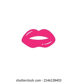 Plantilla de labios de belleza sexy diseño vectorial