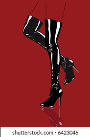 Sexy black boots