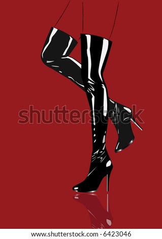 Sexy black boots