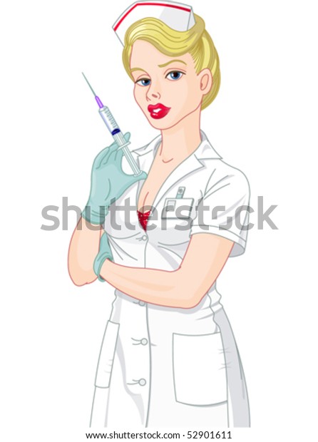 Blonde nurse