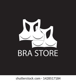 Sexy bra store logo vector illustration