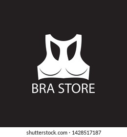 Sexy bra store logo vector illustration