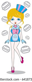 Sexy Cute Waitress