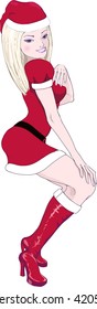 Sexy Dancing Miss Claus