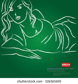 Sexy drawing,Vector