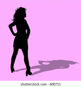 Sexy female - vector