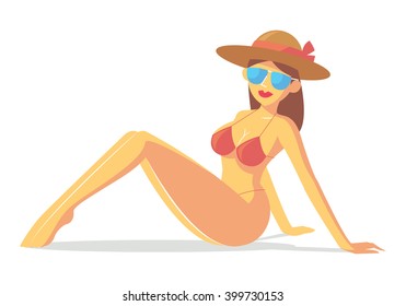 Sexy girl, vector