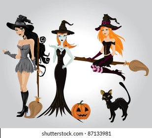 Sexy Halloween witch