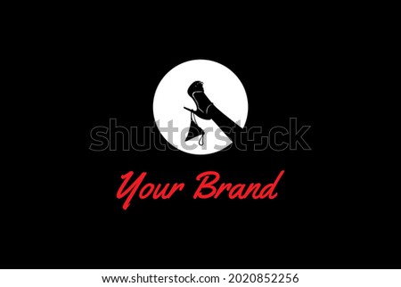 Sexy High Heels with G-String for Bar Strip Club Logo Design Vector