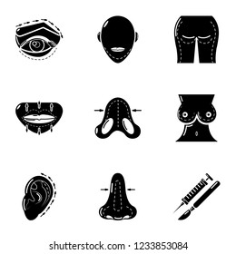Sexy icons set. Simple set of 9 sexy vector icons for web isolated on white background