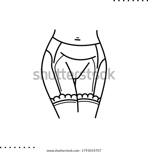 Sexy Lingerie Erotic Lace Belt Stockings 库存矢量图（免版税）1793054707 Shutterstock 9048