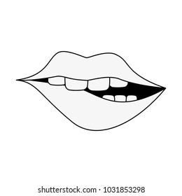 Sexy Lips Cartoon Stock Vector (Royalty Free) 1031853298 | Shutterstock