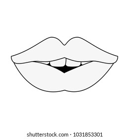 Sexy lips cartoon