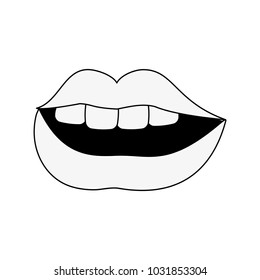 Sexy lips cartoon