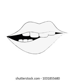 Sexy lips cartoon