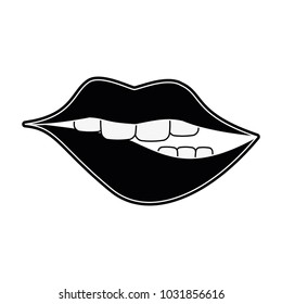 Sexy lips cartoon